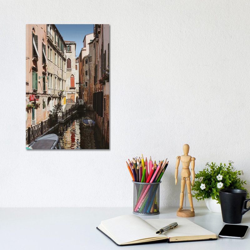 Venice Canal II 1 Piece Wrapped Canvas Wall Art, 20.32 cm H x 30.48 cm W