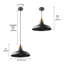 Luminaire suspendu en dome à 1 lumière