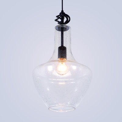 1 - Light Dimmable Glass Pendant Light