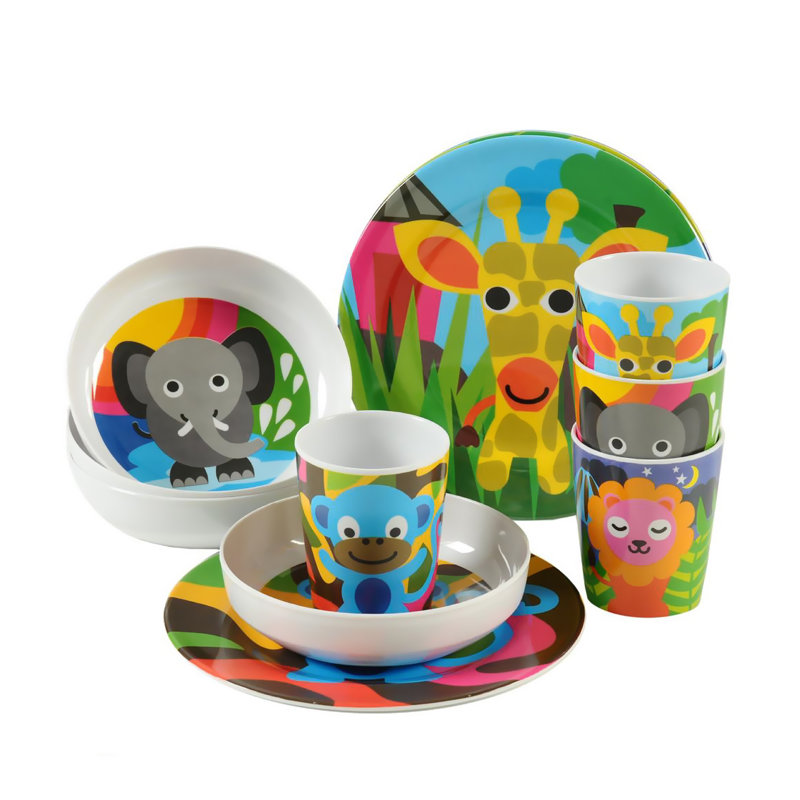 Ensemble de bol à céréales 4 pièces Jungle