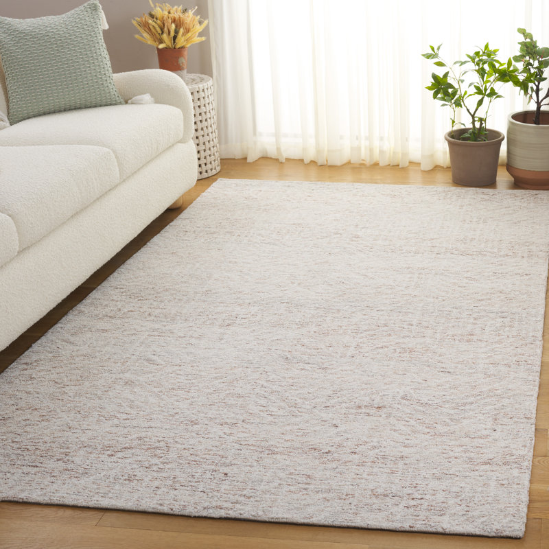 Pine 118 Hand Tufted Wool Pile Geometric Rug, Rectangle 6' x 9'