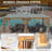 20 ft. W x 10 ft. D Aluminum Pergola with Adjustable Rainproof Louver – Wood-Grain Finish, Removable Curtains & Netting – Extra Long Louvered Pergola for Patio, Pool & Lawn-130088358