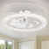 20-inch Led Ceiling Fans With Light Kit And Remote Control