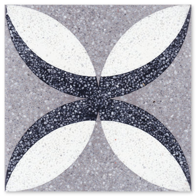 Petalos 8" x 8" Cement Patterned Wall & Floor Tile