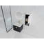 Armoire de salle de bain flottante minimaliste moderne Caspian avec lavabo en céramique et contreplaqué-123836418