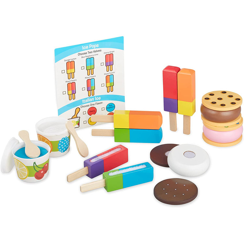 24 Piece Frozen Treats Play Food Set