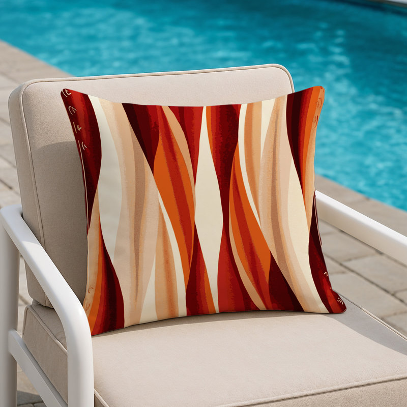Scarlet Winds Indoor And Outdoor Throw Pillow, Square 16"