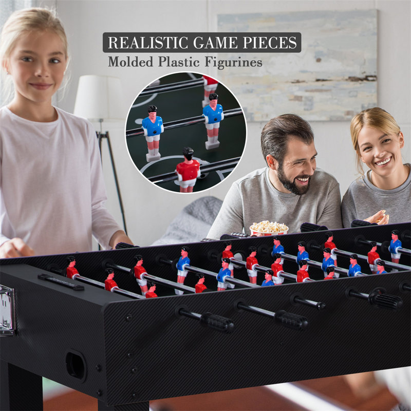 Table de babyfoot RayChee L 48 po avec tiges télescopiques, Noir