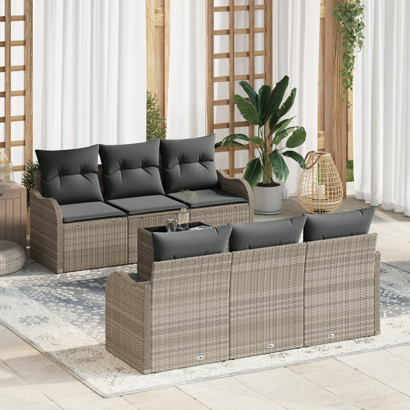 176cm Wide Patio Sofa with Cushions