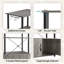 Petit support à micro-ondes de cuisine de 23 po avec armoire réglable Autrey-1634846072