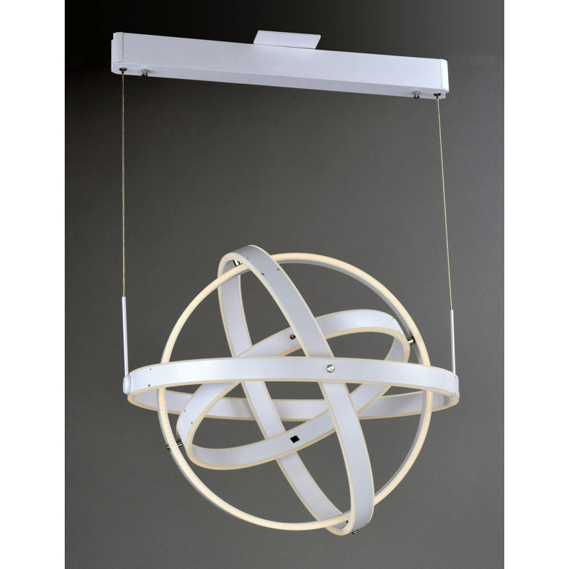 Ananke 6 - Light Dimmable LED Globe Chandelier