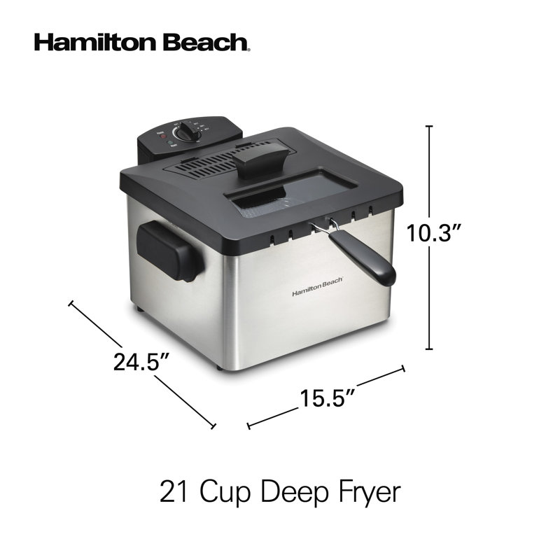 Hamilton Beach® Professional-Style Deep Fryer 13 Cup Food Capacity