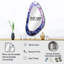 «Wetherby» Lavande Mystery Blooms I - grand miroir mural asymétrique Violets