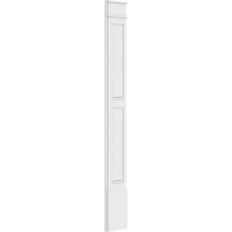 Pilastre en PVC TruCraft, Base et chapiteau décoratifs, 12 po, 96 po