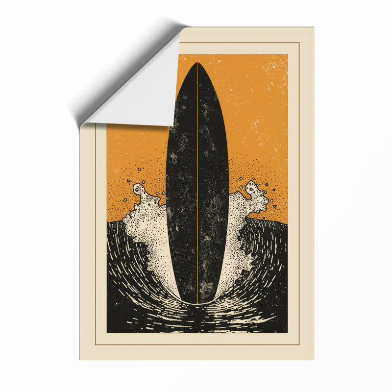 Still Waters Rising Japandi - Framed Print, A3 - 42.0 x 29.7 cm, Unframed