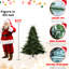 Arbre de Noël de 8 pi avec 2673 réaliste, grande base pour les espaces spacieux, structure à charnières, installation simple et support en métal ferme avec environnements pe / mixtes, cadre fiable à installation rapide avec branches
