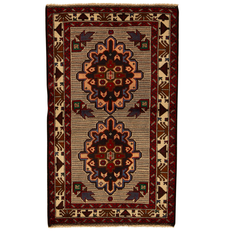 Tapis multicolore de haute qualité noué à la main