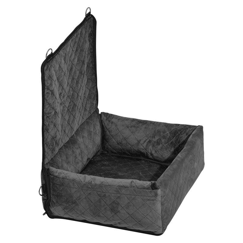 Siège d'appoint matelassé de qualité supérieure pour petits et moyens chiens - Lit de voyage pour animaux de compagnie sécuritaire et confortable avec doublure imperméable