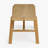 Brennan Two Seater Bench in Solid Oak Wood Light Brown Finish Farmhouse Dining Bench with Straight Legs Design