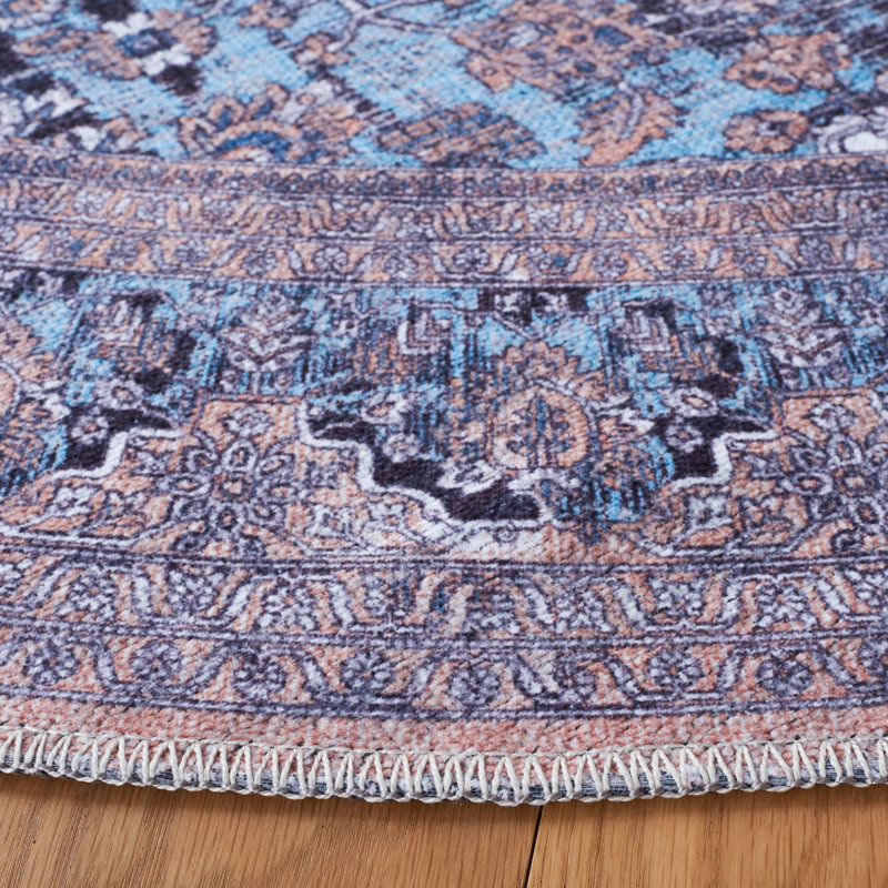 Hallel Performance Machine Washable Oriental Rug, Rectangle 9' x 12'
