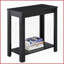 Table basse 24 po en bois noir - peu encombrante pour toute pièce, capacité de poids de 250 lb-303808866