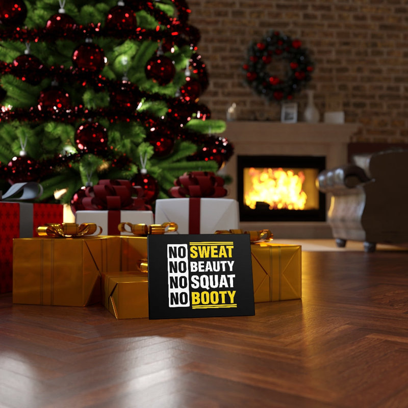 No Sweat - Wrapped Canvas Print, 30cm H x 41cm W