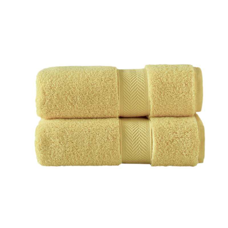 Colton 100% Cotton Hand Towel, Yellow