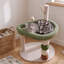 Petite tour à chat avec lit, arbre à chat mignon pour chats d'intérieur, poteau à griffer en sisal avec jouet suspendu et boules en sisal, perchoir à plusieurs niveaux