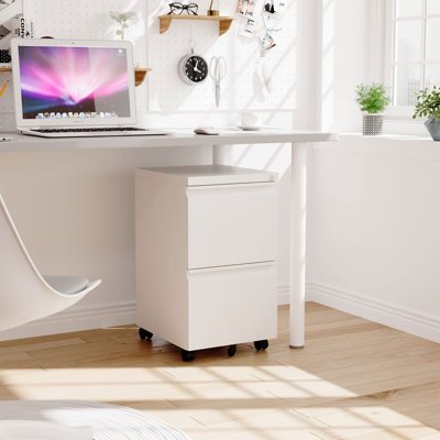 Kristoher 2-Drawer Mobile Vertical Filing Cabinet by Inbox Zero