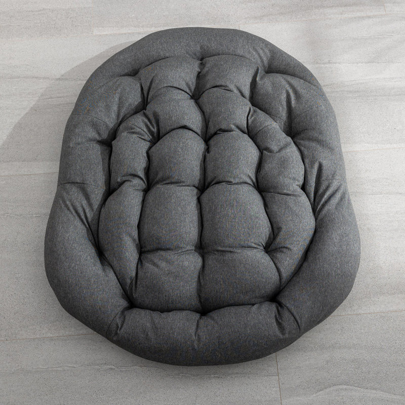 Chaise de patio avec coussins, Gris
