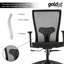 Chaise de bureau en polyester Meharg
