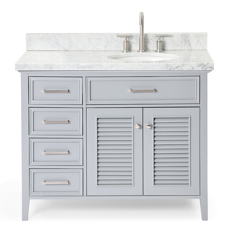 Kensington 43'' W Single Vanity, Gray, Right