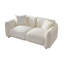 Canapé rembourré beige confortable de style Mid-Century 2 places pour le salon