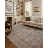 Chris Loves Julia x Loloi Louisa Taupe / Ivory Area Rug