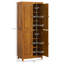 Grande armoire de rangement pour garde-manger de 72,5 po avec 4 portes à fermeture douce et tablettes réglables HOMcom
