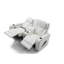 Causeuse inclinable Lumin G00807A-RL, blanc