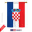 Drapeau croate en polyester pour maison / jardin-18886588