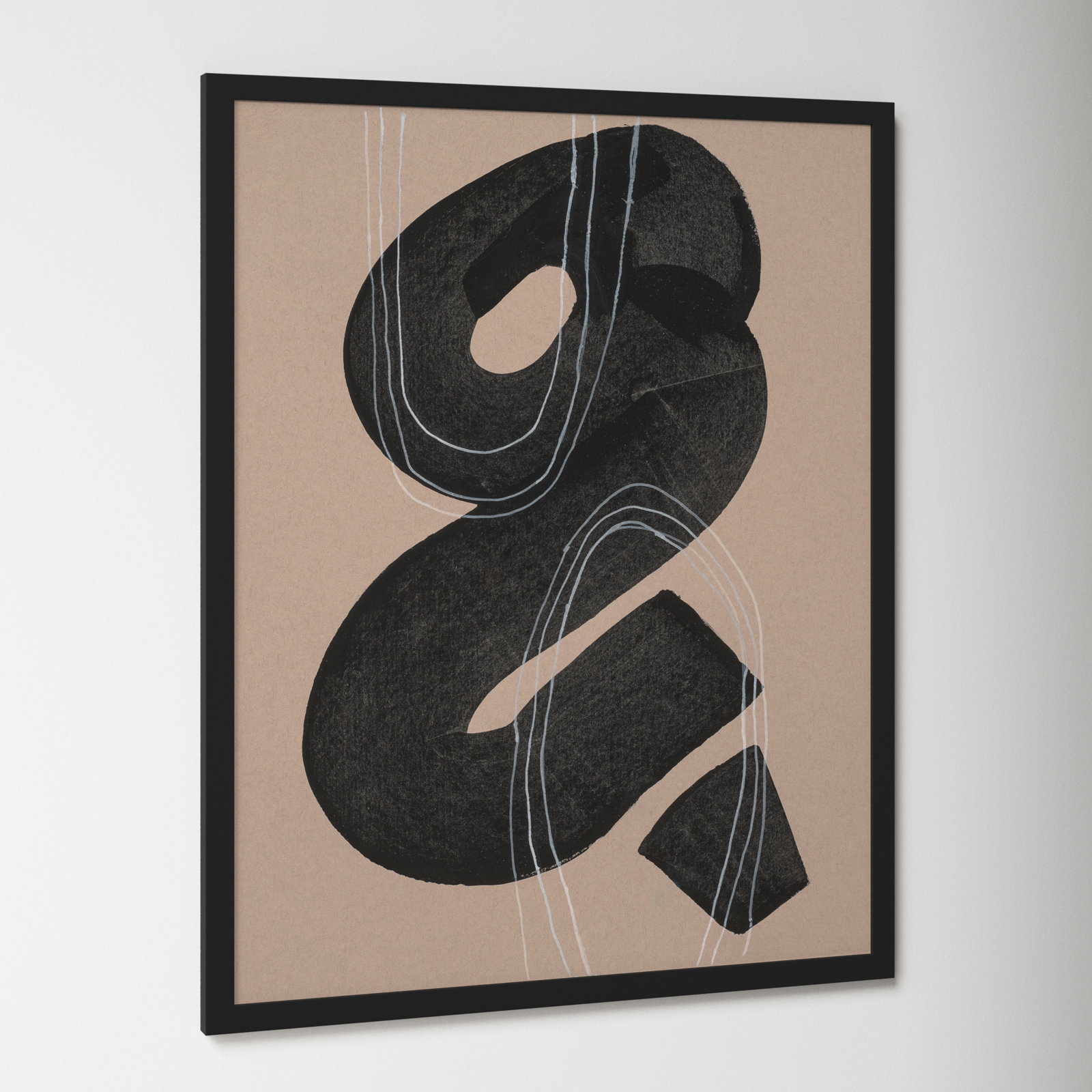 Free Form 5 by Andrea Stokes, Black Framed, 20" H x 16" W x 1.25" D