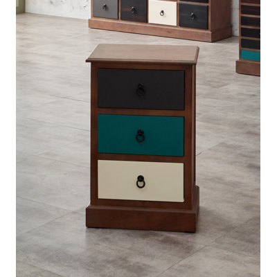 Cecelia 42cm W Solid Wood Bedside Table