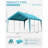 Carport Canopy Replacement Cover With Ball Bungees (Frame Is Not Included)-118023943-118023952