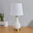 Conyers 18" Modern Ceramic Table Lamp Set with USB Ports and Polished Antique Bronze Base for Bedroom, Living Room and Desk-654955890