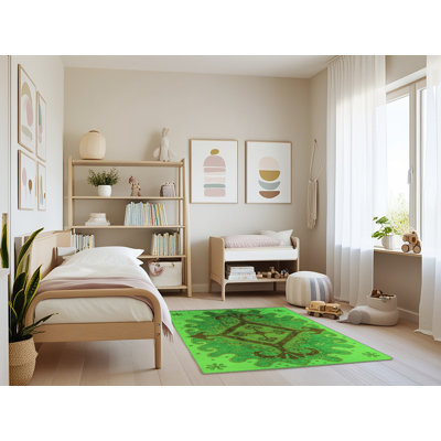 Tapis verts Mid-Century 1241