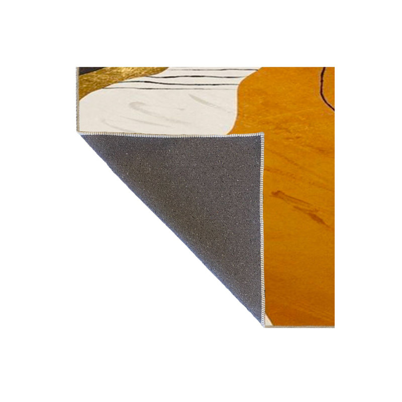 Tapis lavable à motif peint à motif peint, Sous-tapis rectangulaire de 3 pi 3 po x 4 pi 11 po