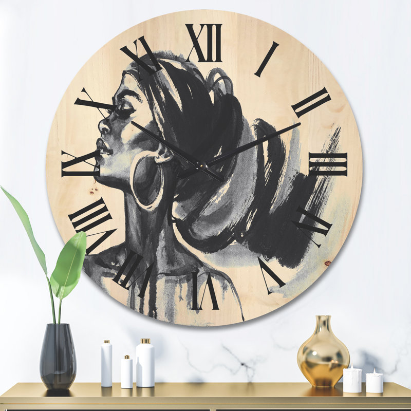 Horloge murale en bois, Grand