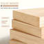 Console demi-cercle en bois massif brun-720127424