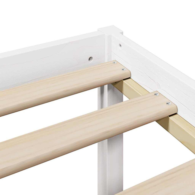 Rigg Solid Wood Bed, Double (4'6), White