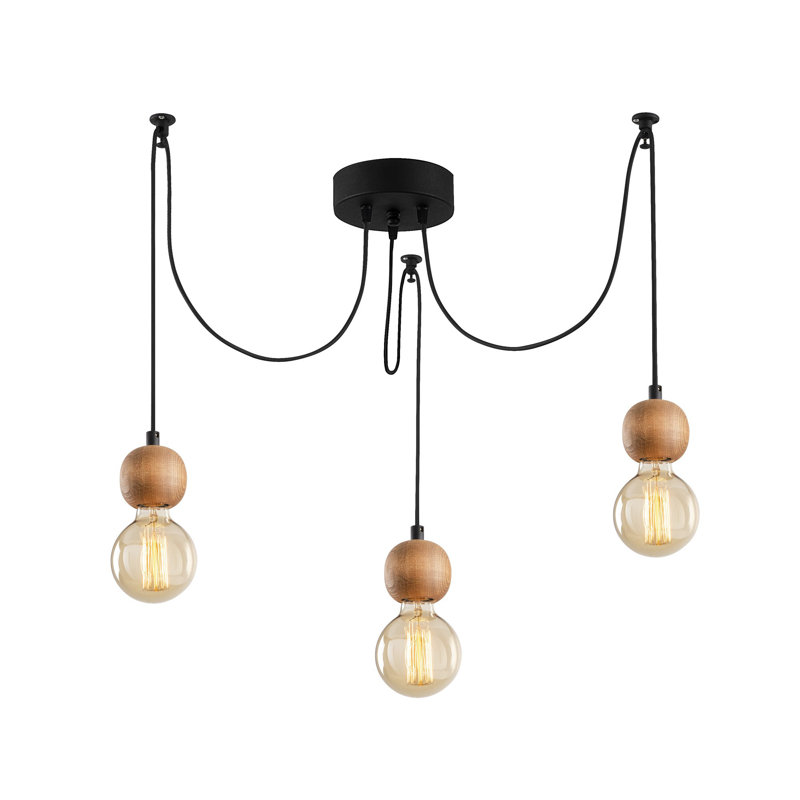 Luminaire suspendu grappe 3 lumières Herzog
