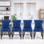 Chaises de salle à manger, chaise de salle à manger rembourrée haut de gamme avec anneau clouté-511006614-511006604-531111163
