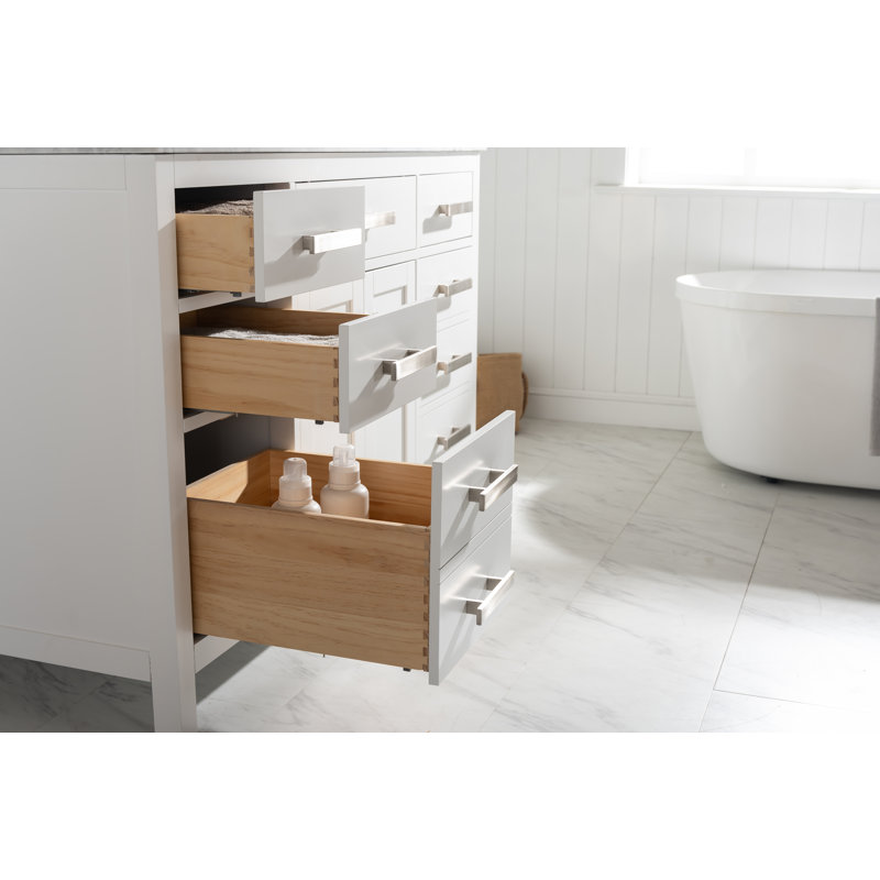 Ensemble de meuble-lavabo simple 54 po Binion, Blanc