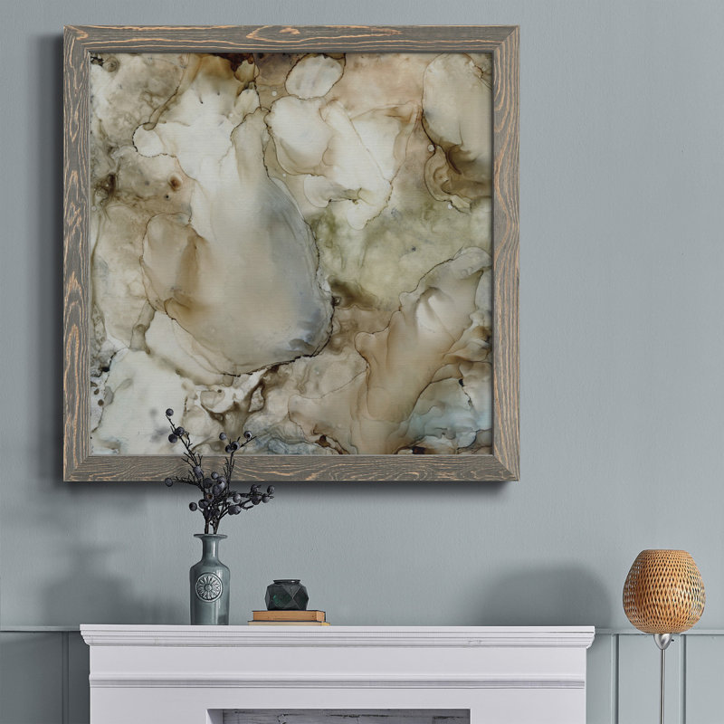 «Heart Fonder», art textuel sur toile, H 31,5 po x l 31,5 po x P 1,5 po, Cadre gris